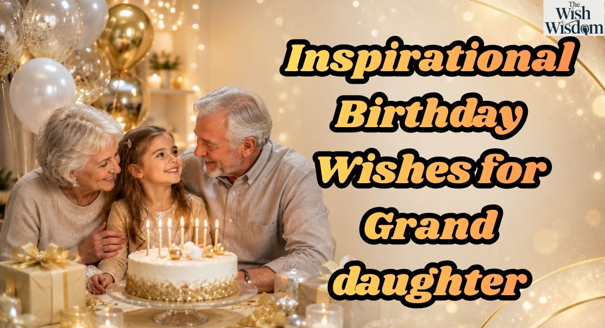Inspirational Birthday Wishes for Granddaughter