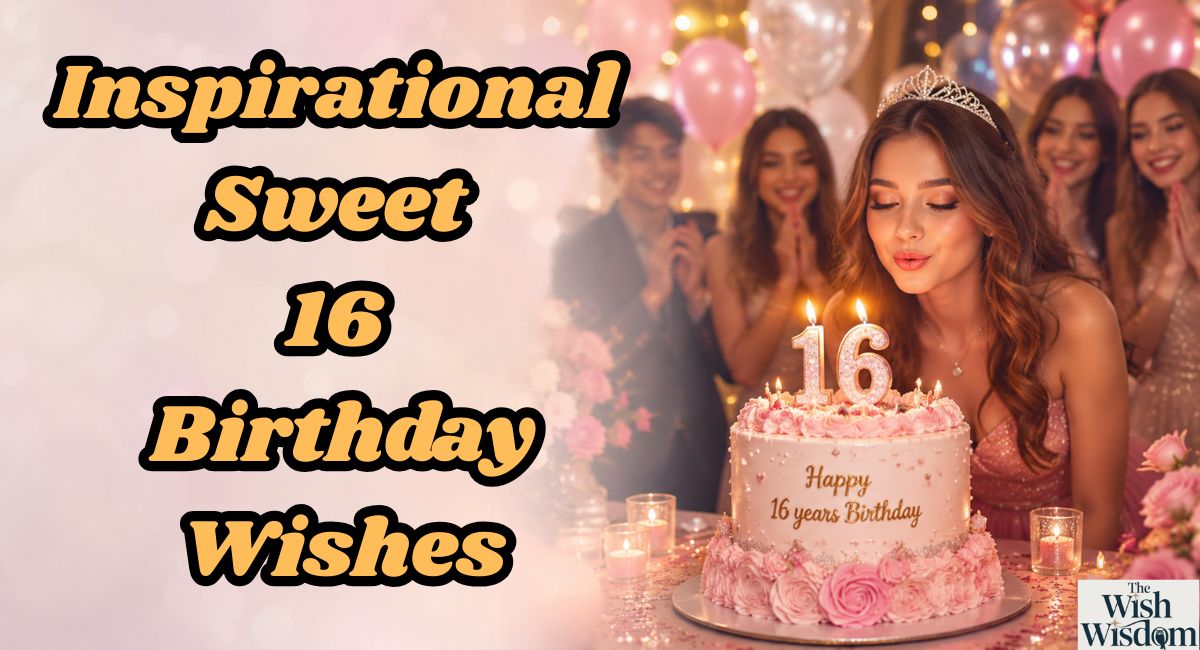 Inspirational Sweet 16 Birthday Wishes