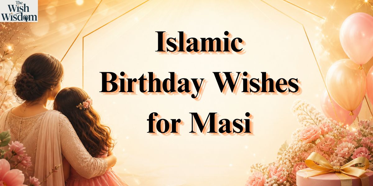 Islamic Birthday Wishes for Masi