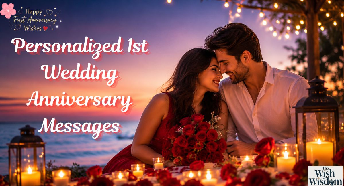 Personalized 1st Wedding Anniversary Messages