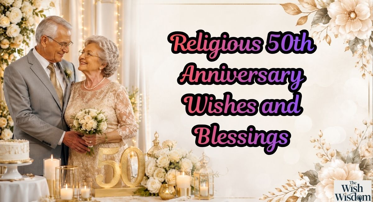 Religious 50th Anniversary Wishes and Blessings