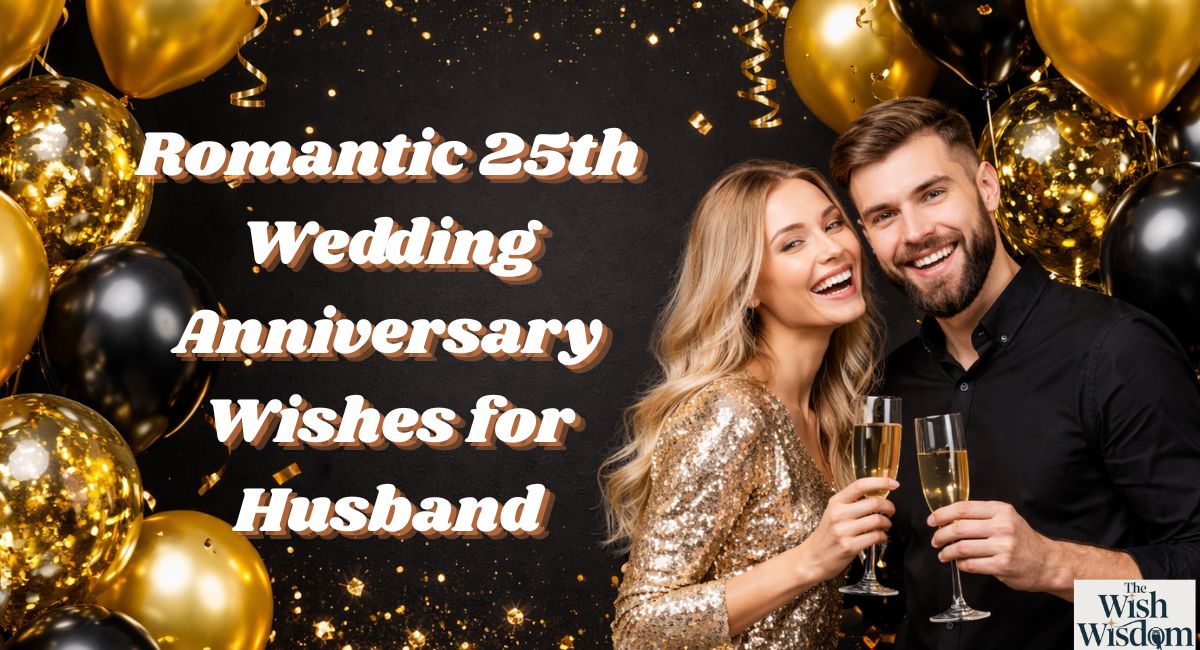 Romantic 25th Wedding Anniversary Wishes for Husband