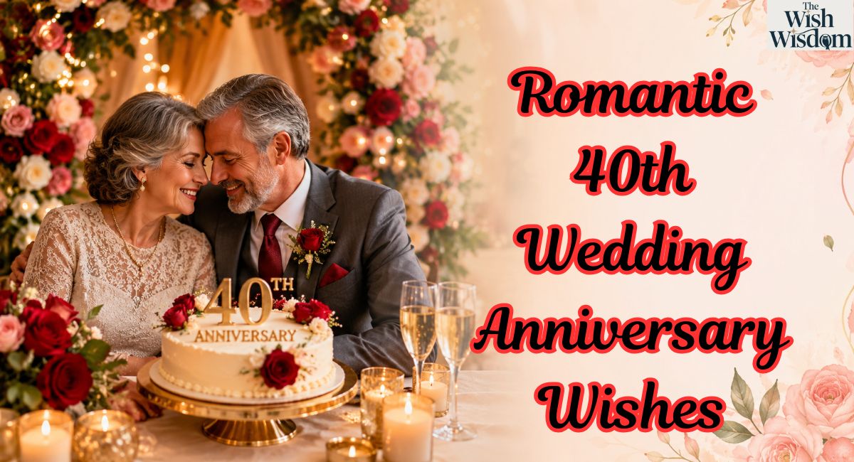 Romantic 40th Wedding Anniversary Wishes
