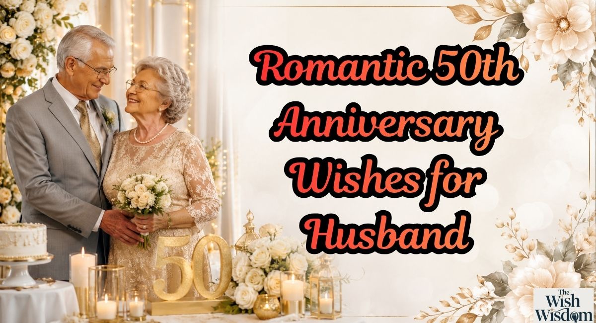 Romantic 50th Anniversary Wishes for Husband
