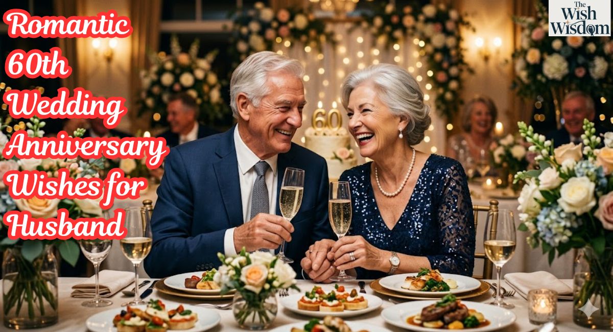 Romantic 60th Wedding Anniversary Wishes for Husband