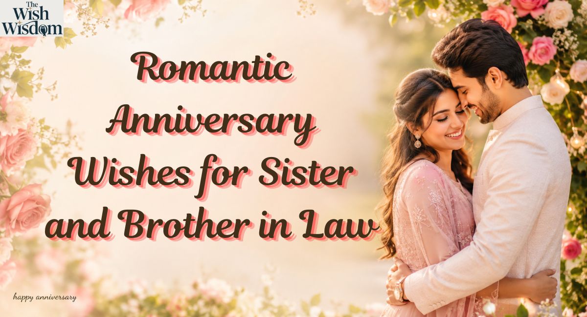 Romantic Anniversary Wishes for Sister and Brother in Law