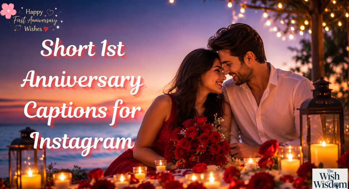 Short 1st Anniversary Captions for Instagram