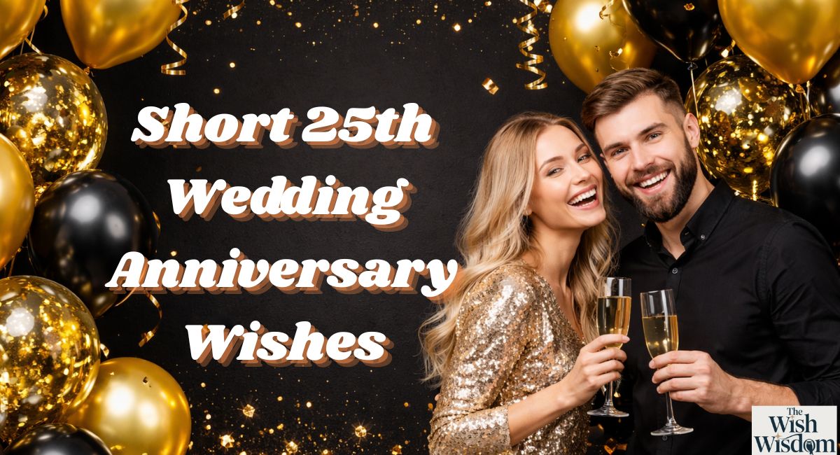 Short 25th Wedding Anniversary Wishes