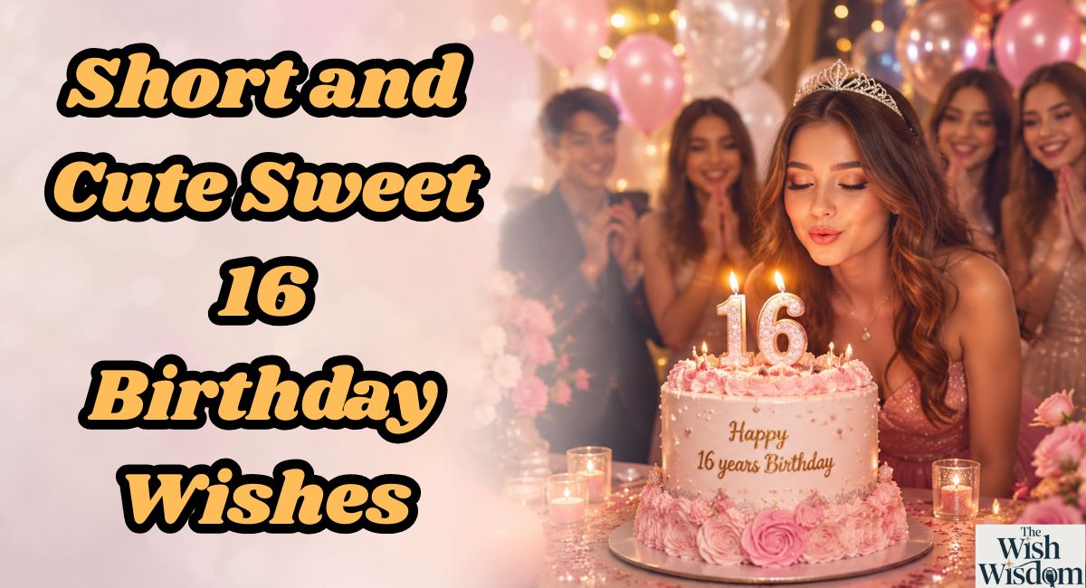 Short and Cute Sweet 16 Birthday Wishes