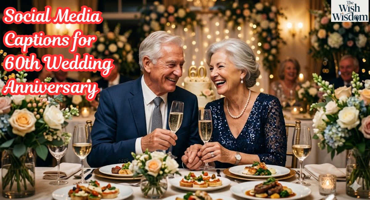 Social Media Captions for 60th Wedding Anniversary