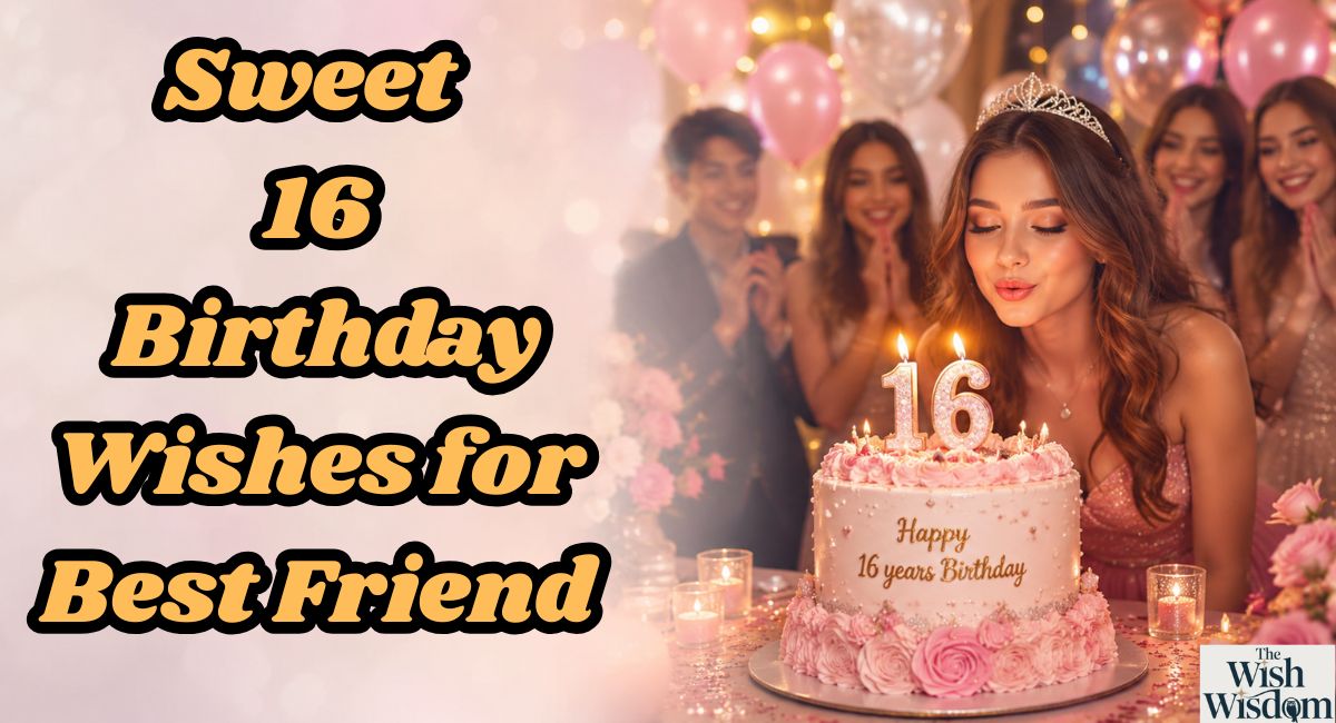 Sweet 16 Birthday Wishes for Best Friend