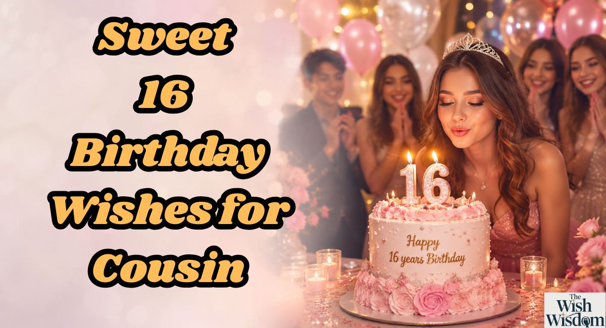 Sweet 16 Birthday Wishes for Cousin