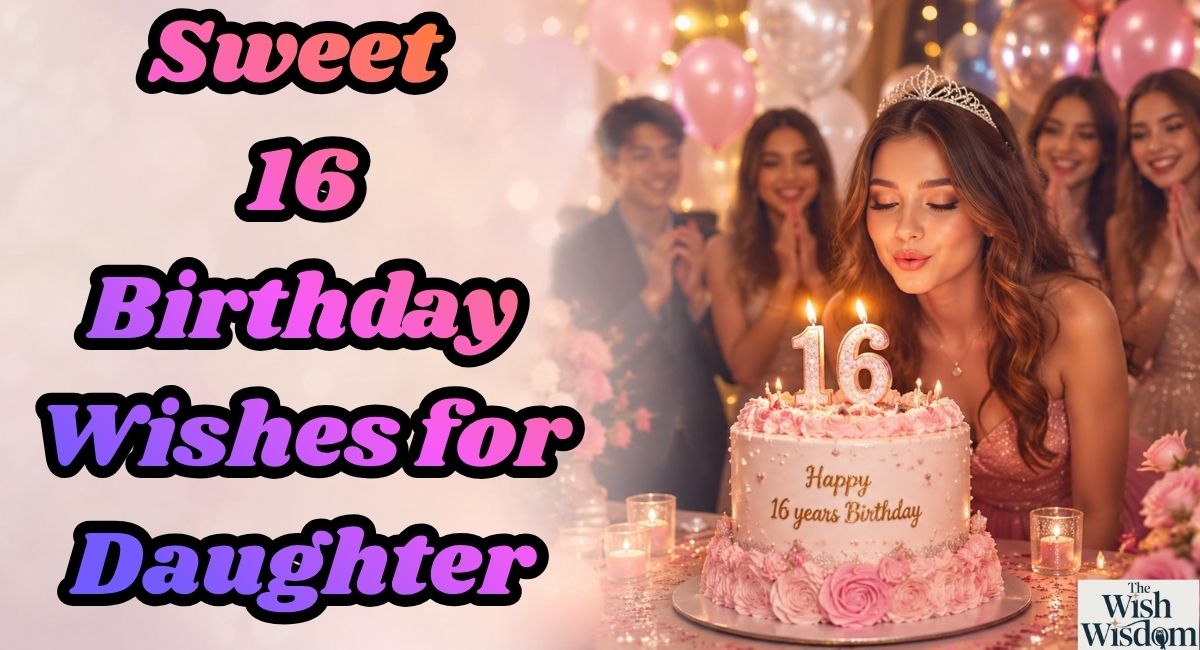 Sweet 16 Birthday Wishes for Daughter
