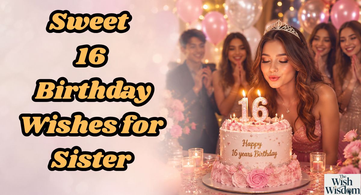 Sweet 16 Birthday Wishes for Sister