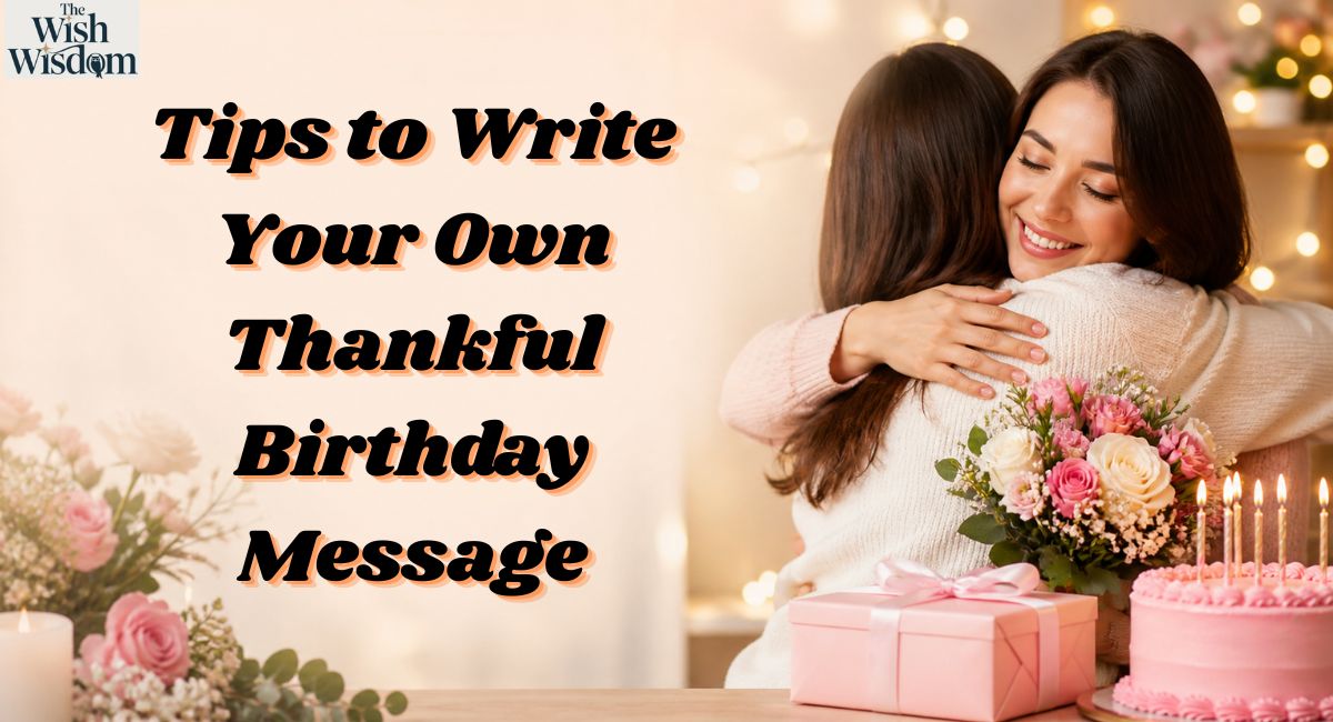 Tips to Write Your Own Thankful Birthday Message