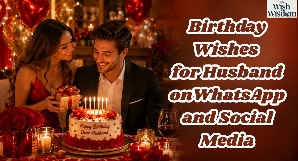 Birthday Wishes for Husband on WhatsApp and Social Media