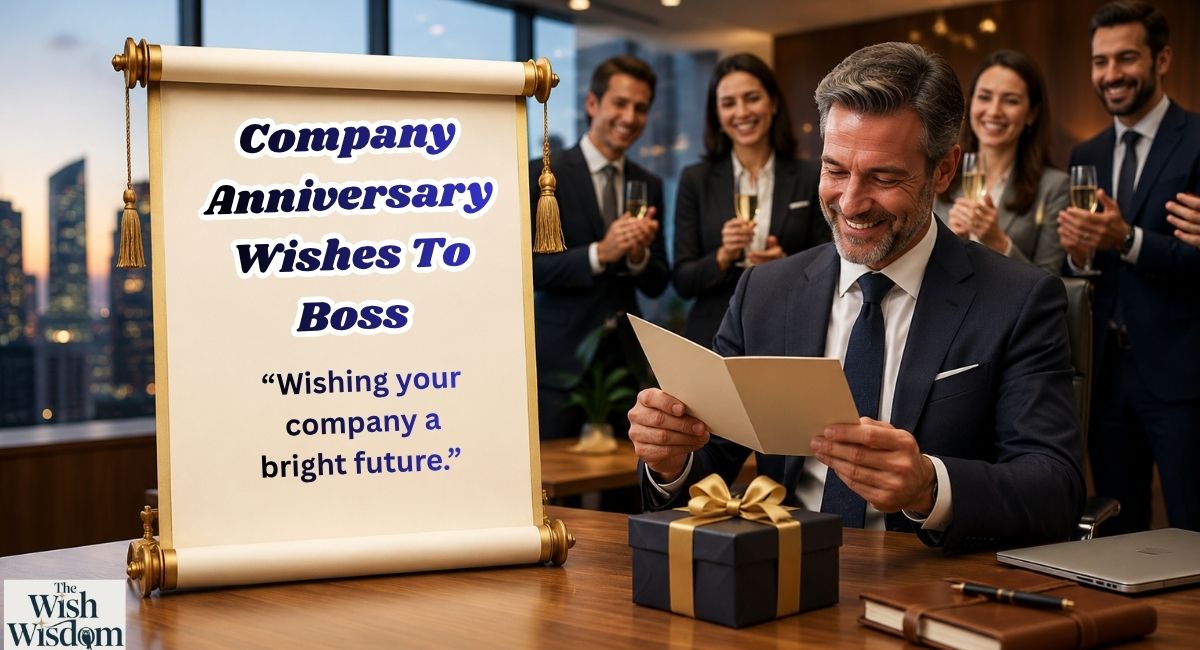 Company Anniversary Wishes To Boss