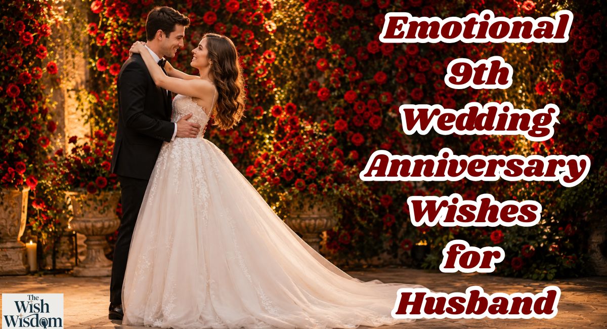 Emotional 9th Wedding Anniversary Wishes for Husband