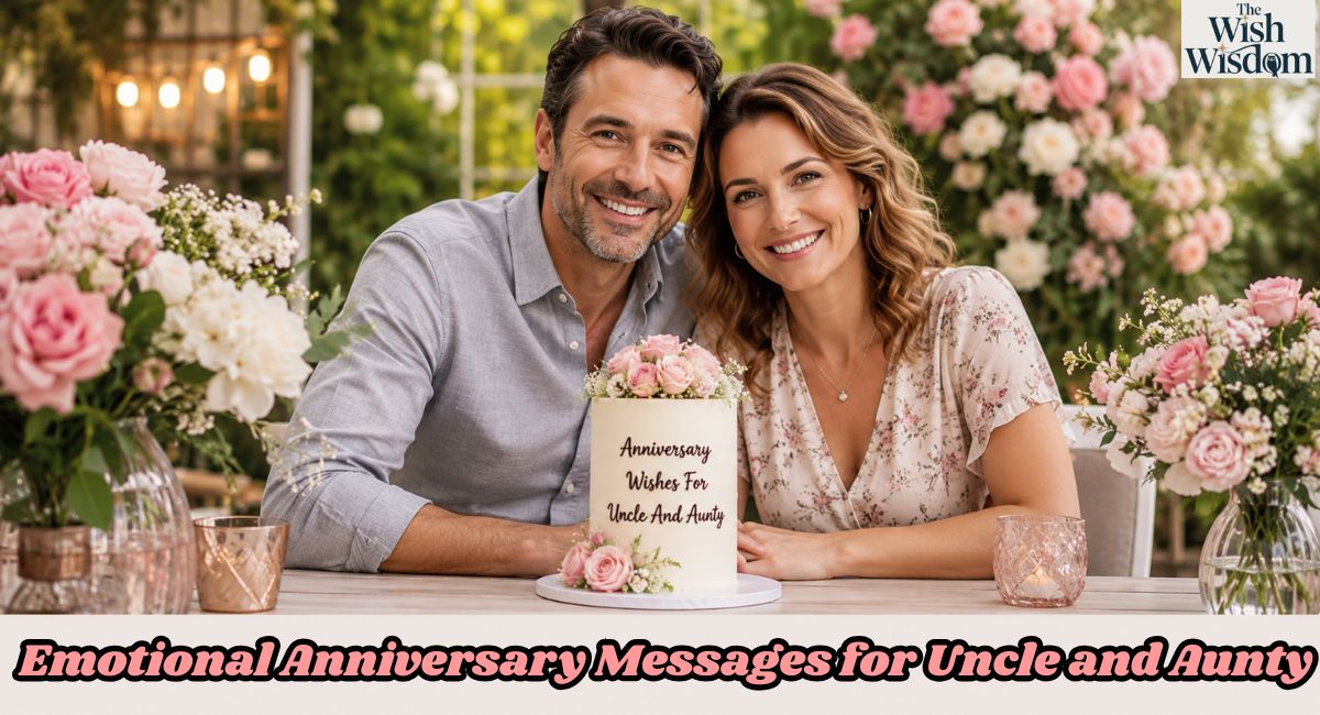 Emotional Anniversary Messages for Uncle and Aunty