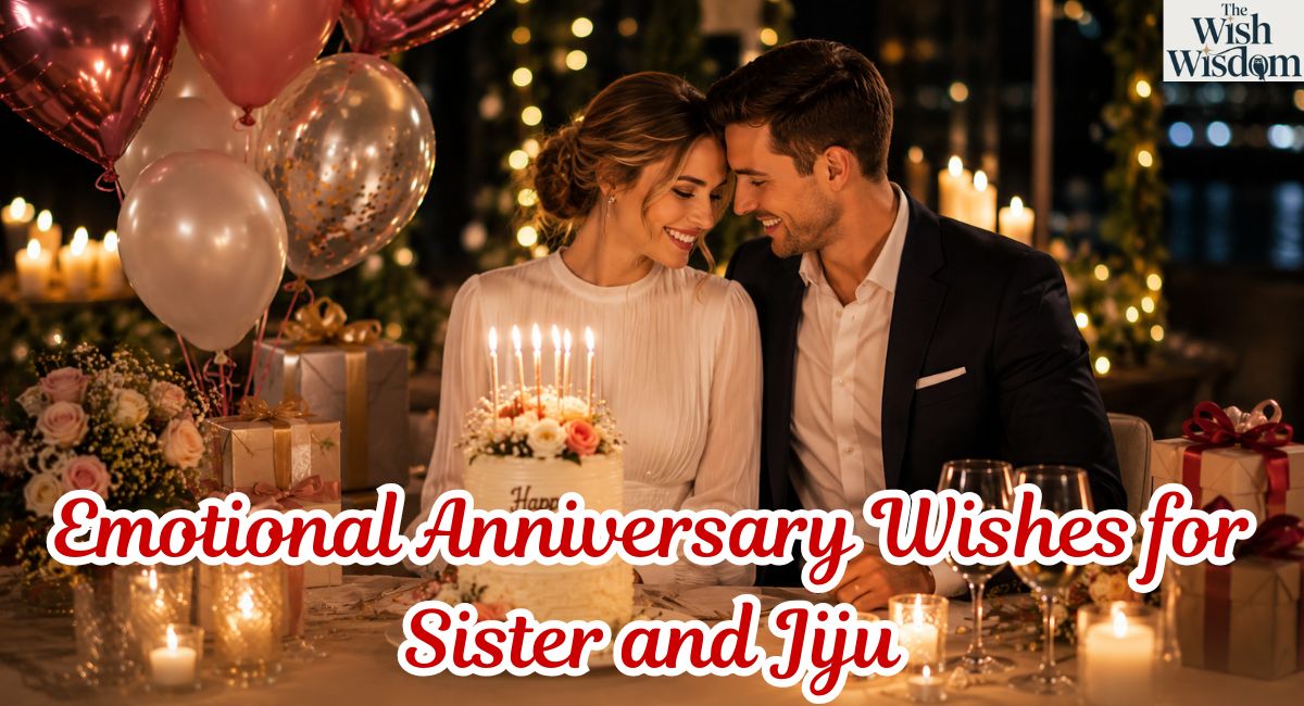 Emotional Anniversary Wishes for Sister and Jiju