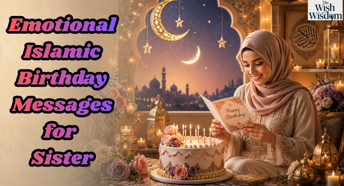Emotional Islamic Birthday Messages for Sister