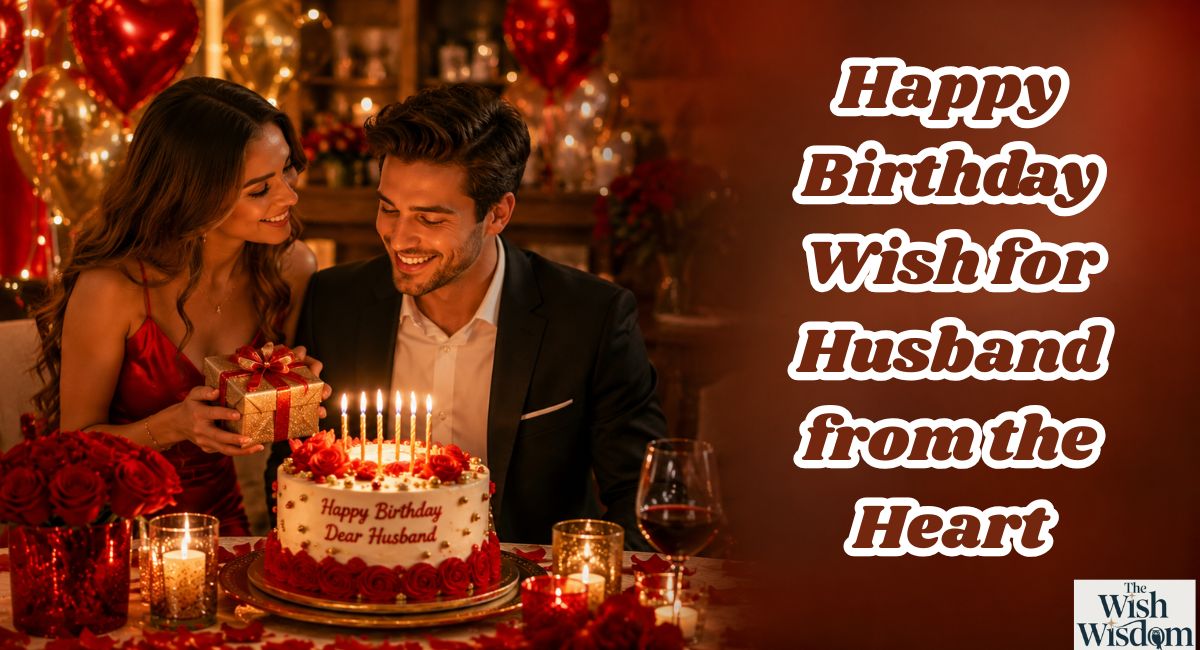 Happy Birthday Wish for Husband from the Heart