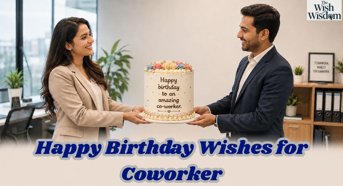 Happy Birthday Wishes for Coworker