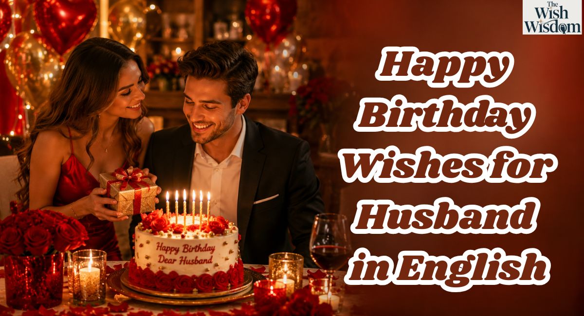 Happy Birthday Wishes for Husband in English