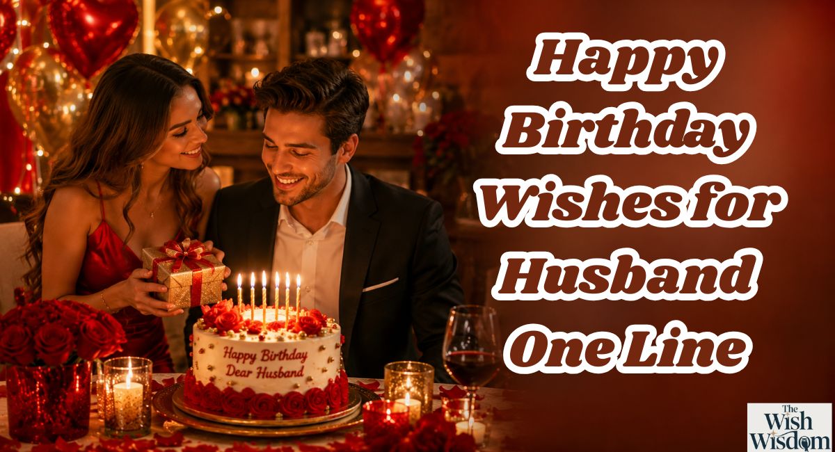 Happy Birthday Wishes for Husband One Line