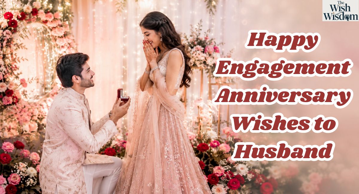 Happy Engagement Anniversary Wishes to Husband