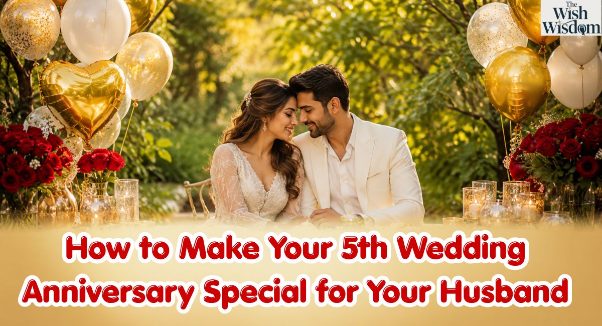 How to Make Your 5th Wedding Anniversary Special for Your Husband
