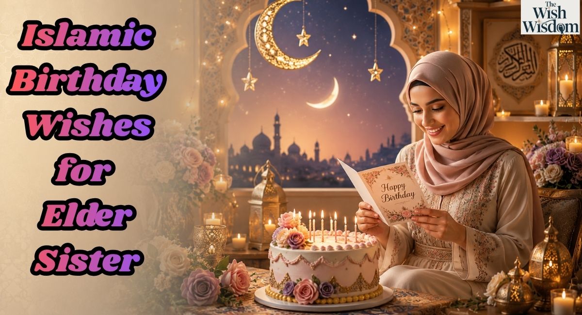 Islamic Birthday Wishes for Elder Sister