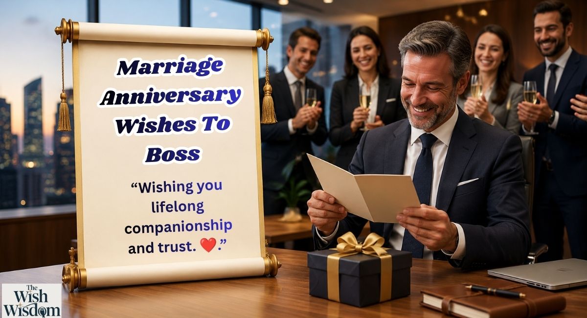 Marriage Anniversary Wishes To Boss