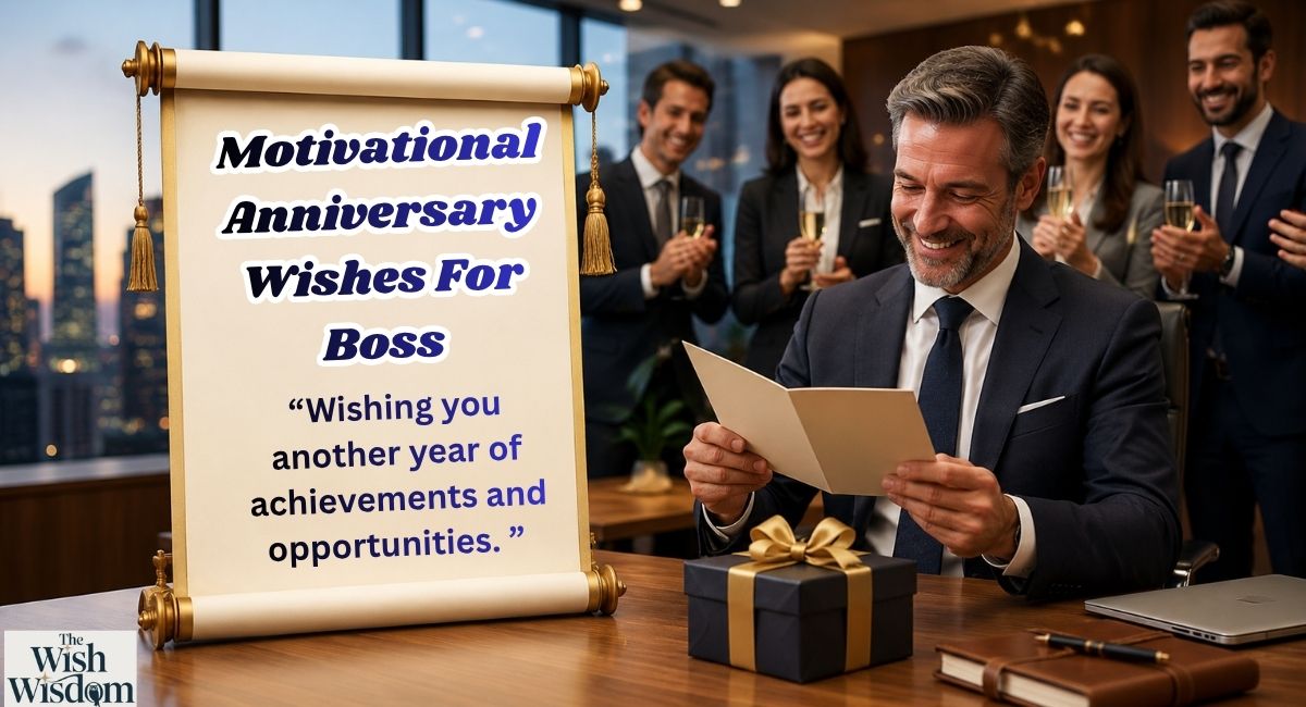 Motivational Anniversary Wishes For Boss