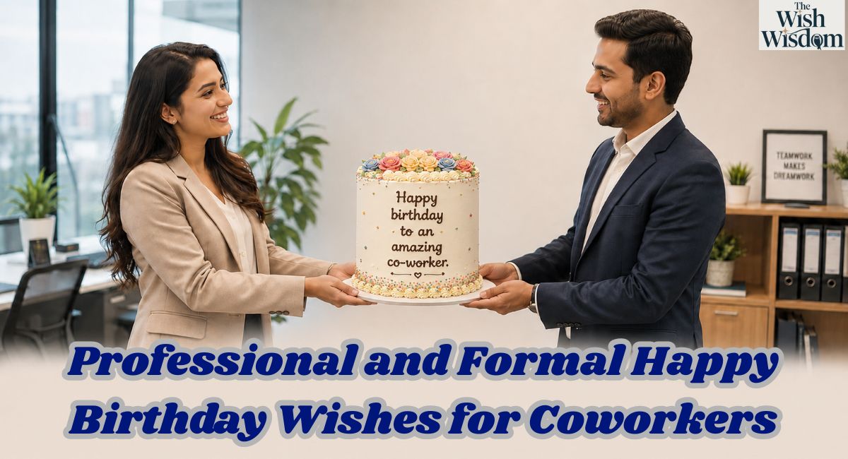 Professional and Formal Happy Birthday Wishes for Coworkers