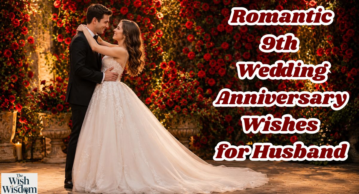 Romantic 9th Wedding Anniversary Wishes for Husband