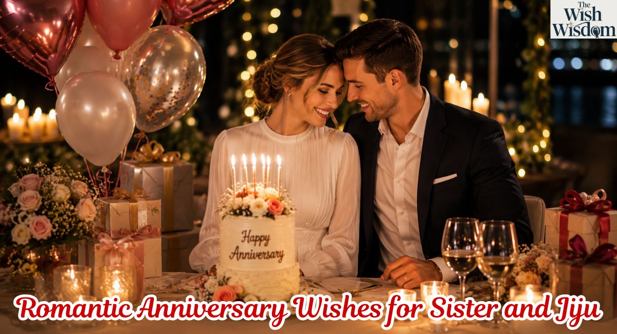 Romantic Anniversary Wishes for Sister and Jiju