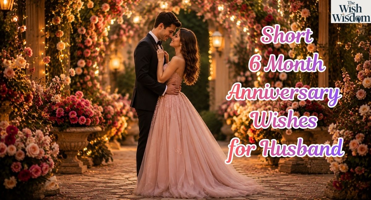 Short 6 Month Anniversary Wishes for Husband