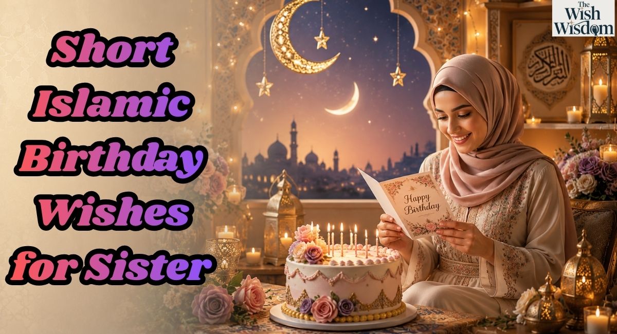 Short Islamic Birthday Wishes for Sister