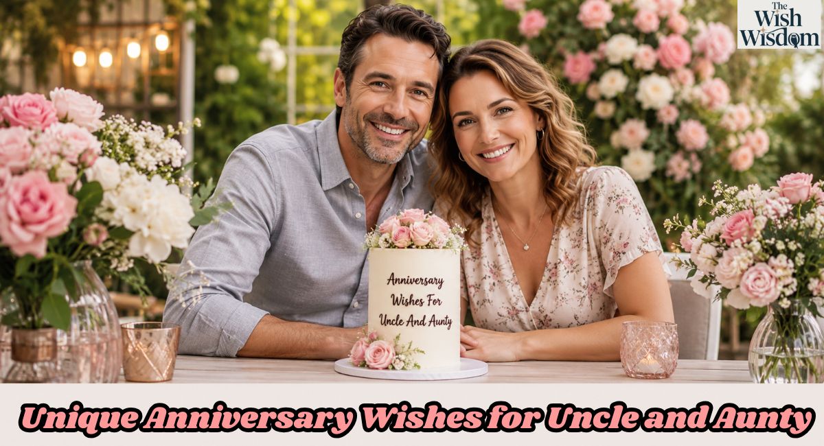 Unique Anniversary Wishes for Uncle and Aunty