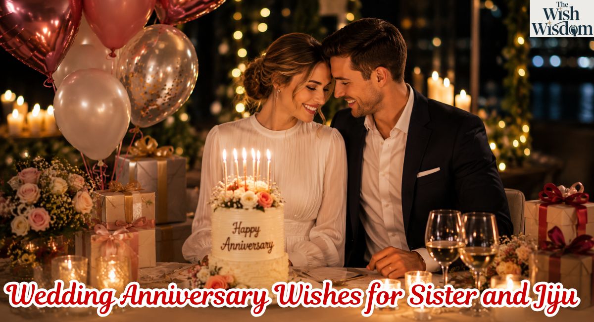Wedding Anniversary Wishes for Sister and Jiju
