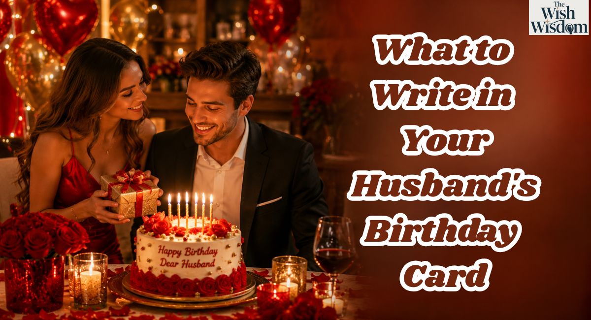 What to Write in Your Husband's Birthday Card