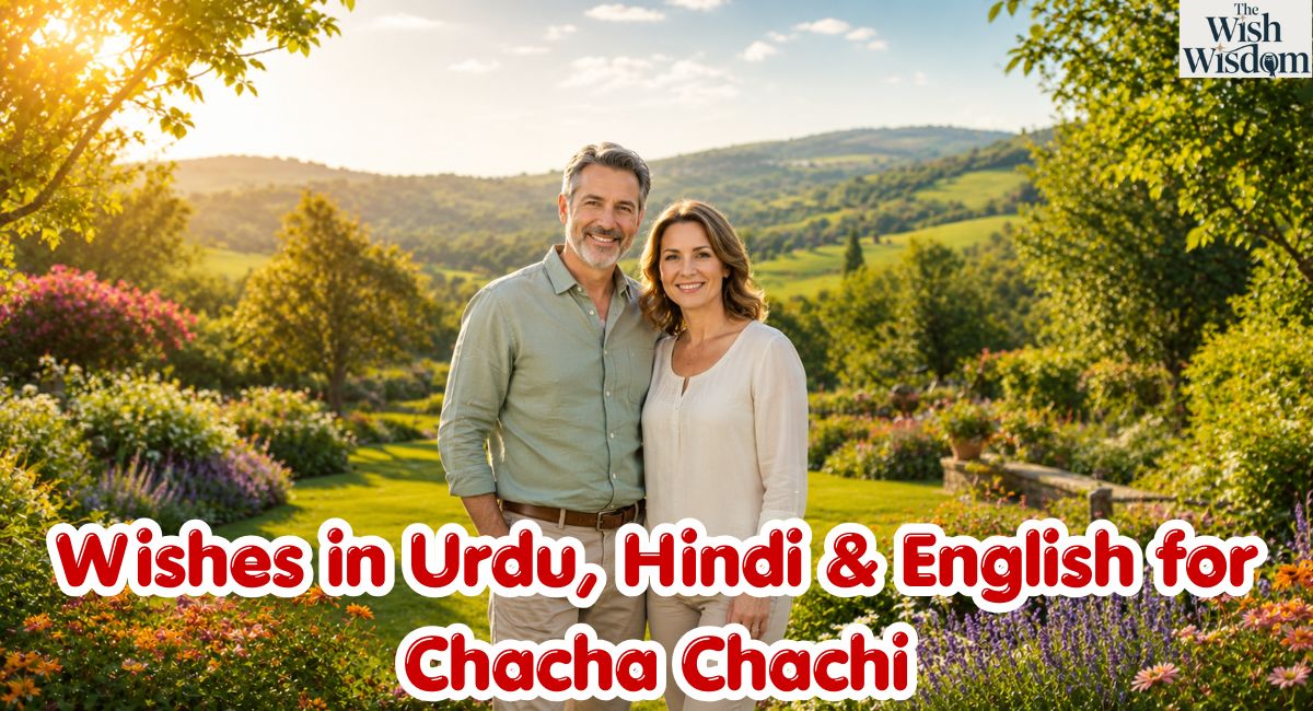 Wishes in Urdu, Hindi & English for Chacha Chachi