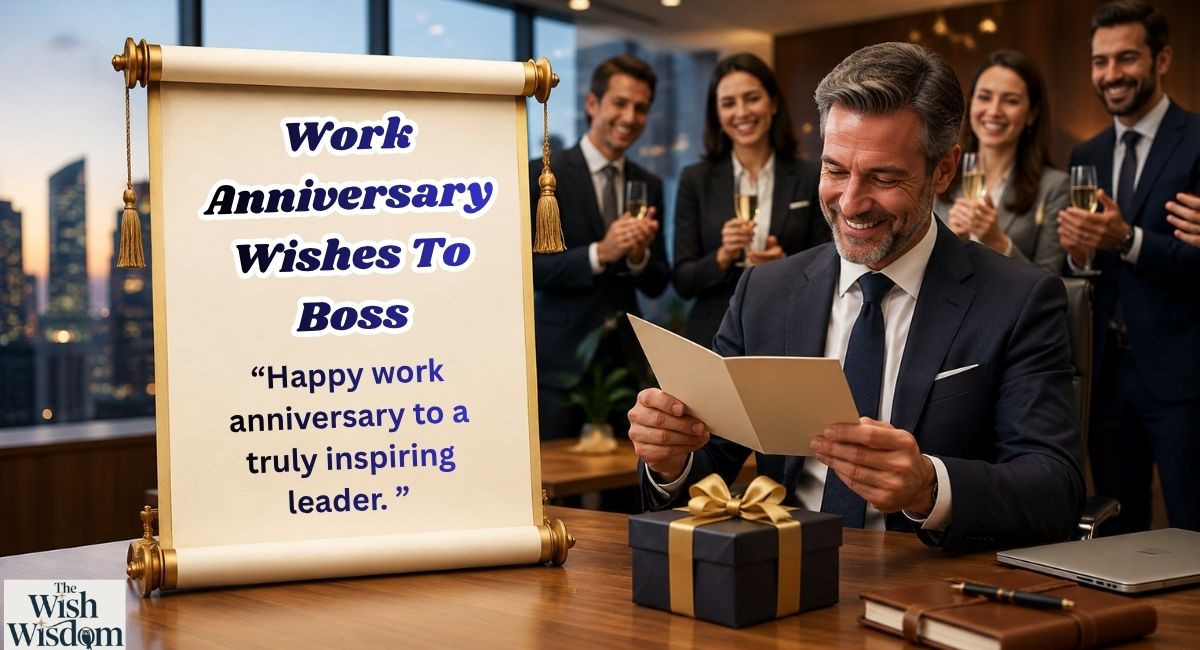 Work Anniversary Wishes To Boss