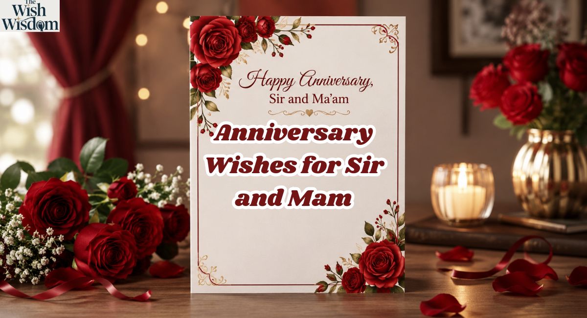 Anniversary Wishes for Sir and Mam