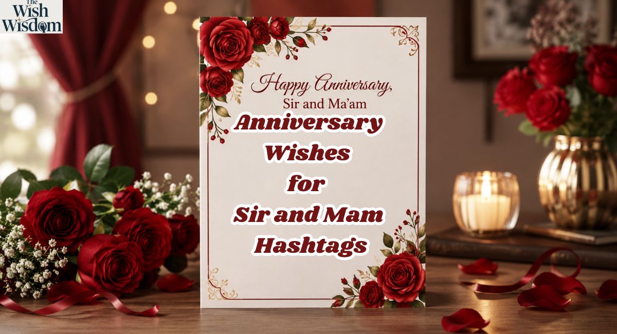 Anniversary Wishes for Sir and Mam Hashtags