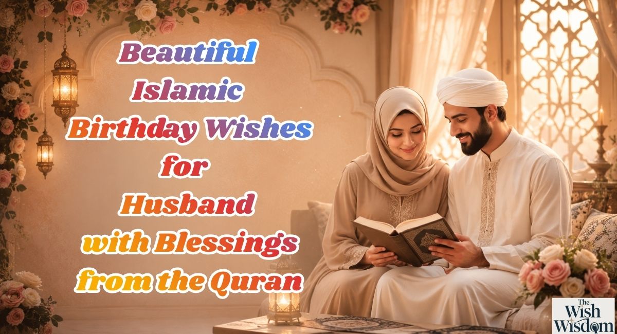 Beautiful Islamic Birthday Wishes for the Husband with Blessings from the Quran