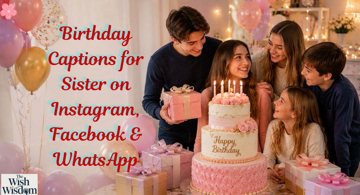 Birthday Captions for Sister on Instagram, Facebook & WhatsApp