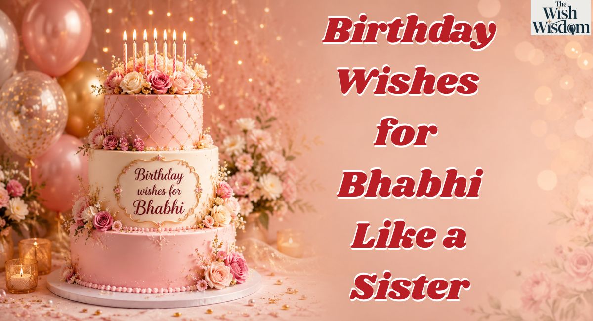 Birthday Wishes for Bhabhi Like a Sister