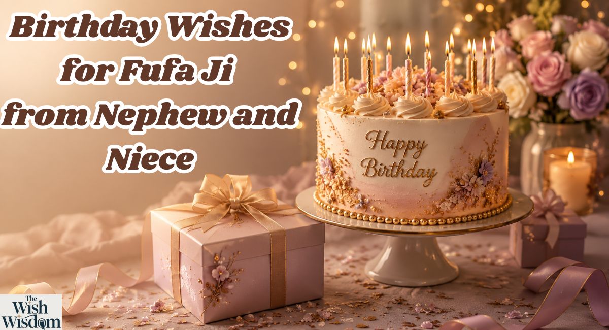 Birthday Wishes for Fufa Ji from Nephew and Niece
